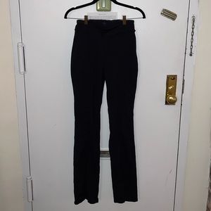 Alo Black Split Flare Leggings, Size M